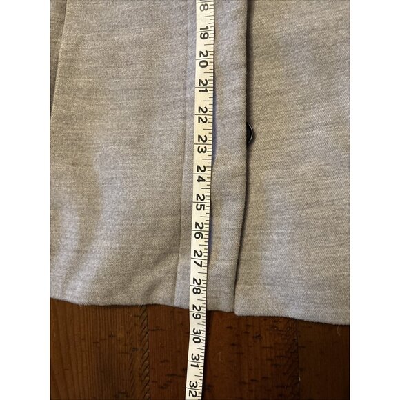 Lands End Heavy Gray Lined Size 12 Pea Coat Hidden Buttons - Picture 7 of 8